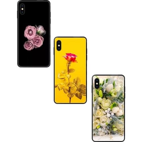 Elegant Beautiful Flowers For Xiaomi Mi Note A1 A2 A3 5 5s 6 8 9 10 SE Lite Pro Ultra Black Soft Cool Best Cover Case Designs