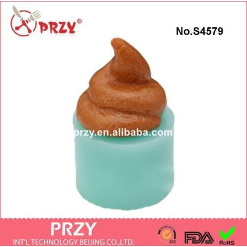 Soap mold silicone mold Poo modeling mold ice cream soap candle mold