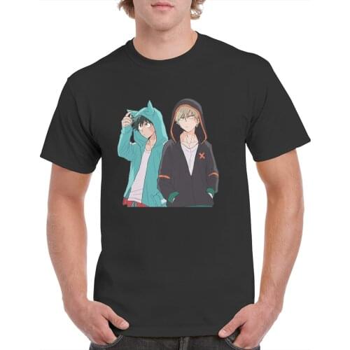 Ready stock Harajuku male Tshirt my hero academia Print Short Sleeve Fashion Casual tops men Clothing