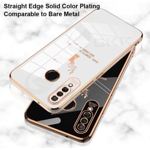 GKK Original Luxury Plating Square Case For Huawei P30 Lite Nova 4e 5T honor 20 Case Shockproof Soft Cover for Huawei P30 Lite