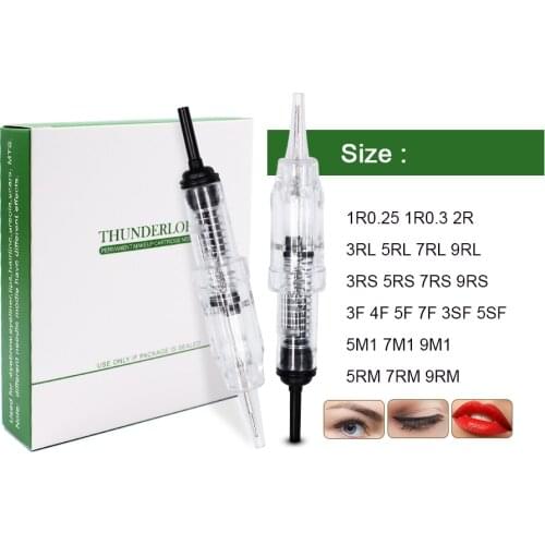 Tattoo Needles Cartridge 10/20/50pcs Permanent Makeup Cartridges Needles for Eyebrow Tattoo Needle for Cartridge Machines