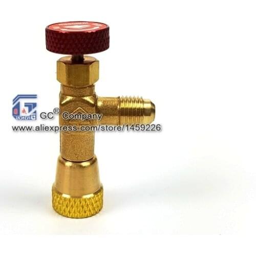1/4''-5/16'' Flow Control Valve for Refrigerant Charging Hose R410A