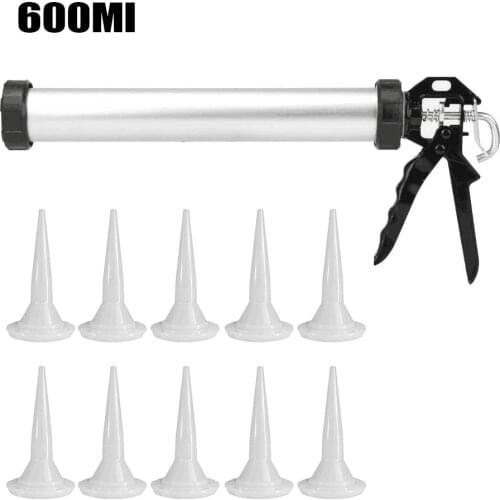 600 ml glass glue gun, sealant sealant 600 ml, glue gun, seam spray nozzle, bathroom, kitchen bathroom floor foam