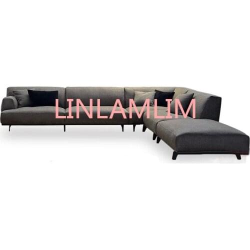 Living room Sofa set диван мебель кровать muebles de sala cloth fabric sofa cama puff asiento sala futon Northern Europe L shape