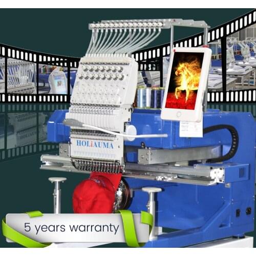 Small single head computerized embroidery machine for cap and t-shirt and shoe