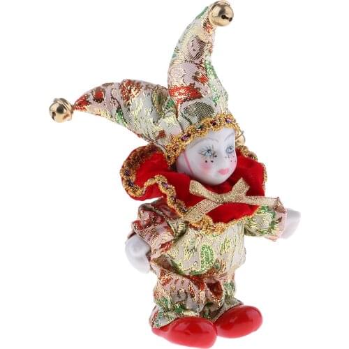 16cm Triangel Doll European Style Italian Porcelain Doll Valentines Gift Christmas Gifts Great Crafts Model (Red)