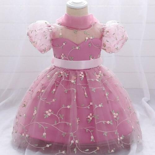 Newborn Dress For Baby Girls Christening 1st Year Birthday Dress Infant Party and Wedding Dress Baby Princess Dress 3 6 9 12 24M