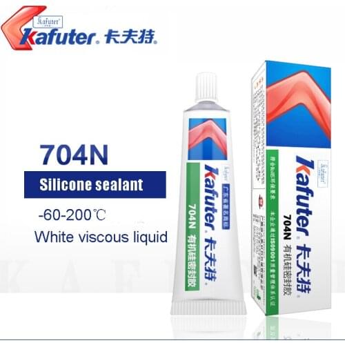 45g Kafuter Industrial Adhesive K-704N RTV Electronic fixing glue lamp sealant metal plastic bonding white