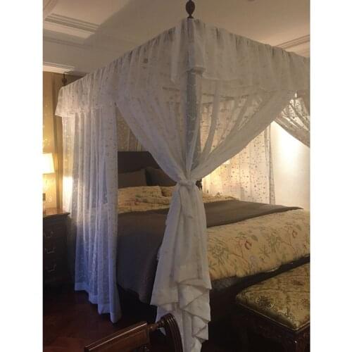 Moustiquaire Lit Luxury Embroidered Bed Canopy Netting Curtain Valance Home Decoration Custom-made For Square Drapery Bedding