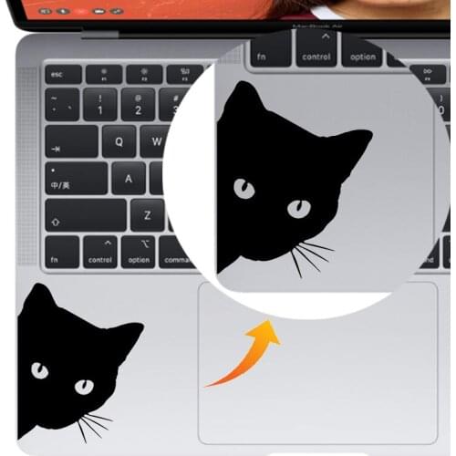 Peeking Cat Vinyl Trackpad Laptop Sticker for Macbook Decal Pro 16" Air Retina 11 12 13 15 inch Mac Book 14 Xiaomi Notebook Skin