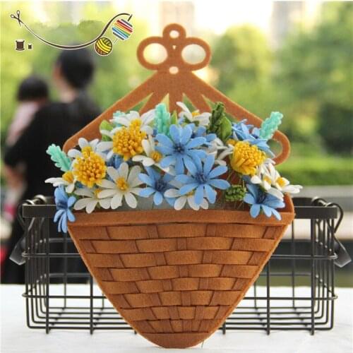 Felt Crafts Kids DIY Plants Flower Material Package For Kindergarten Learning Educational Toys Needlework Supplies Wedding Gifts