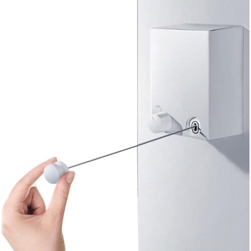 Retractable Clothesline Invisible Clothes Dryer Hanger Telescopic Stainless Steel String Hanging ClothesLine Bath Drying Rack