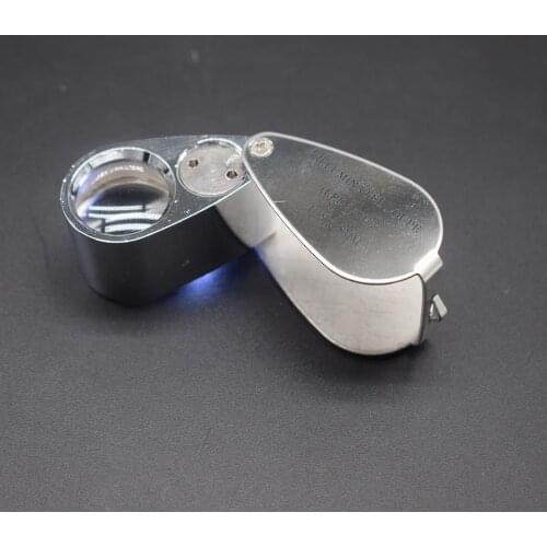 10x 18mm magnifying glass with LED Light Oval Jeweler Loop