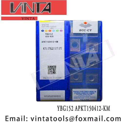 Free shipping high quality 10pcs/lots YBG152 APKT150412-KM cnc carbide turning inserts