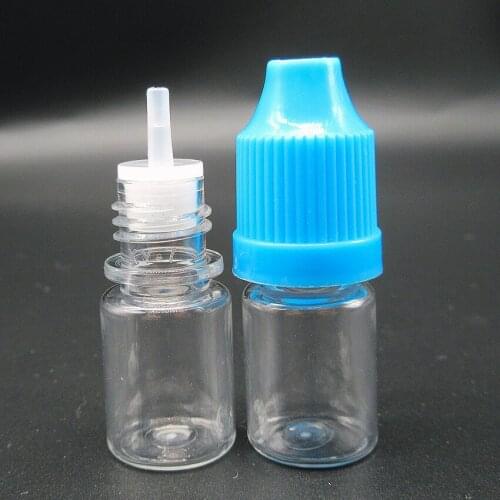 3ml essential oil bottle,samll bottle pet plastic bottle with long thin dropper childproof cap 100pcs/lot
