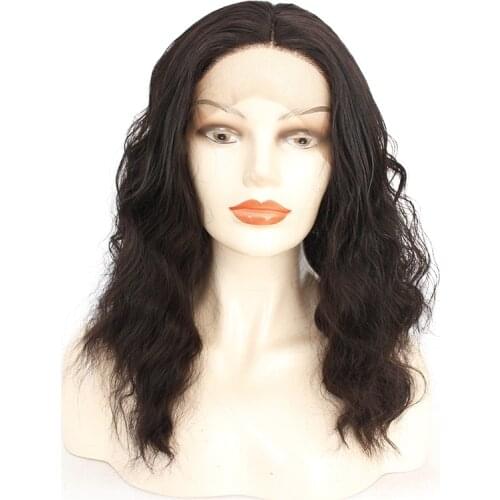 Black Short Loose Curly Natural Hair Heat Resistant Perruque Afro Wigs Synthetic Lace Front Kinky Curly Wig For Black Women