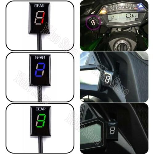 Motorcycle Ecu Direct Mount 1-6 Speed Gear Display Indicator For Kawasaki Z300 ER6N Z1000SX Ninja 300 Z1000 Z800 Z750