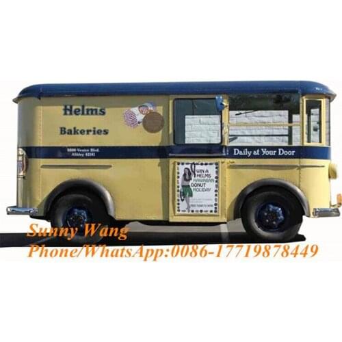 Electric Outdoor Fast Food Truck Ice Cream Vending Trailer Kiosk Cart Catering Trailers Mobile Food Van
