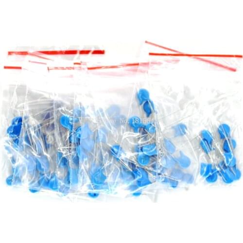 100PCS/LOT Ceramic Capacitors Assortment Assorted Kit High Voltage 2KV 1NF 1.5NF 2.2NF 3.3NF 4.7NF 220PF 470PF 560PF 680PF 820PF