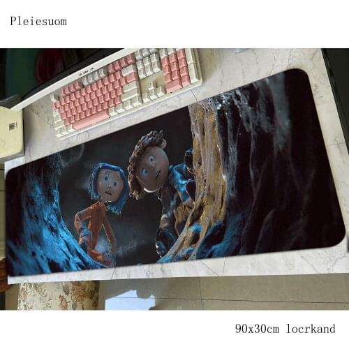 Coraline mouse pad 800x300x4mm mats Christmas gifts Computer mouse mat gaming accessories best mousepad keyboard games pc gamer