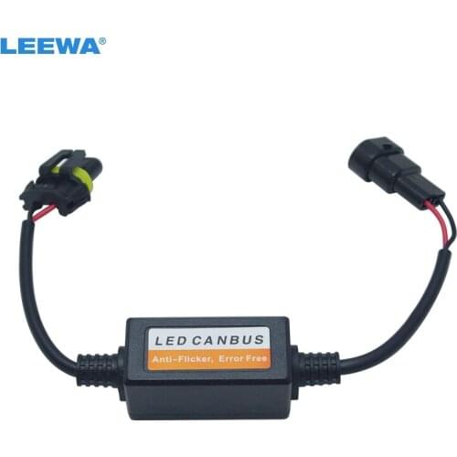 LEEWA 2PCS Car LED Headlamp Error Free Warning Canceller for 9005/9006/9012 LED Head Light Canbus Error Free Load Resistor