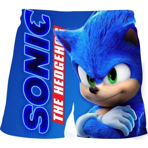 Summer Shorts sonic short Cartoon shorts Casual Pants Comfortable Beach Loose Shorts 3D Printed Kids Clothes 4-14y boy girl
