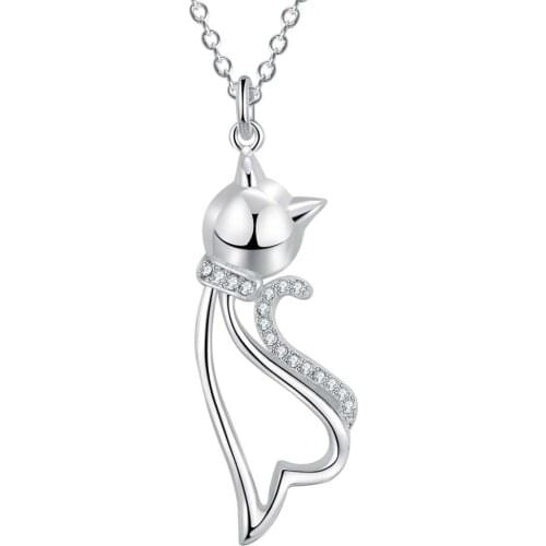 Hot Wholesale Silver Plated Charm Jewelrys Necklace,free Shipping Fashion Stamped Fashion Jewelry Pendant AN1235/ckwalcda