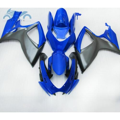 Custom Injection mould Fairing for SUZUKI 2006 2007 K6 GSX R600 750 ABS fairings kit GSX R750 GSXR 600 06 07 blue matte black