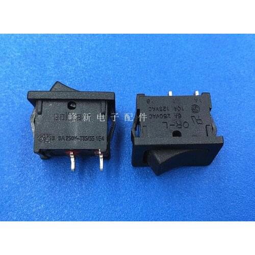 Original new 100% OR-L-2 self spring reset inching button 15*21mm rocker switch power supply 2pin 2 gear 10A