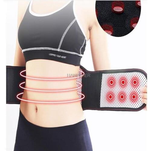Adjustable Waist Tourmaline Self Heating Magnetic Therapy Lumbar Back Brace Support Belts Thermal Massage Band Health Care