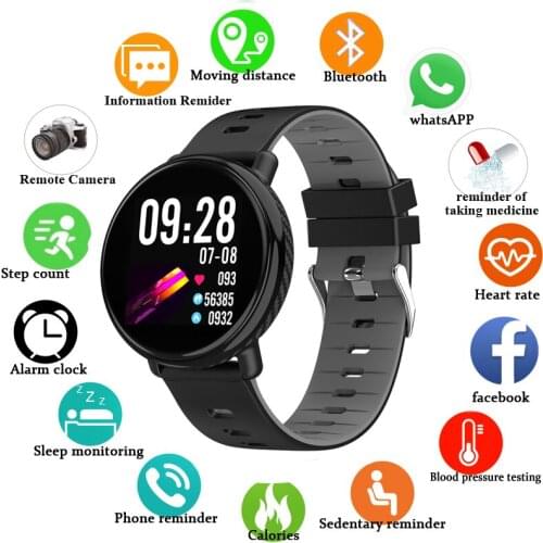 RGTOPONE Digital Smart Watch Men IP68 Waterproof 2019 New Sports Mode Smartwatch Bluetooth Heart Rate Fitness Tracker Watch