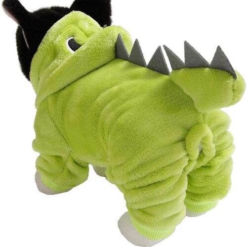 Halloween Pets Dog Puppy Hoodie Clothes Cute Dinosaur Party Cosplay Costume