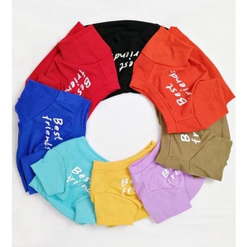 Pet Pet Round Neck Sweatshirt Cotton Bulldog Elastic Bottom Cat Clothes Cartoon Print Solid Color Hoodie T-Shirt