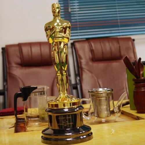 High-end Replica Oscar Trophy Metal Trophy 35cm movie trophy Souvenir Collection Modern Home Desk Decoration Accessories Gift