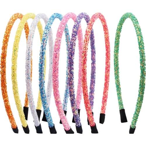 David accessories 13.5 x11.5cm Glitter Headwear Headbands For Kids Children Party Hair Hoop Hairbands Accessories 1Piece,1Yc5765