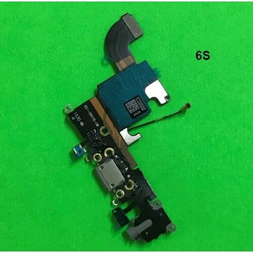 100pcs/lot NEW For iPhone 6S 4.7" Charger Charging Port Dock USB Connector Flex Cable Headphone Audio Jack flex
