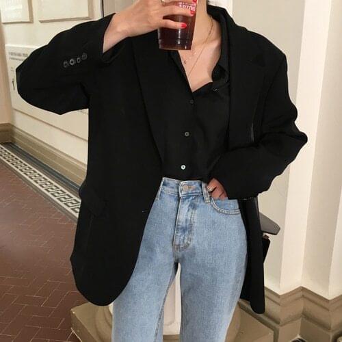 2021 Elegant Chic Single-Breasted Women Blazer Femme Loose Outerwear Women Suit Jacket Spring Summer Female Jacke