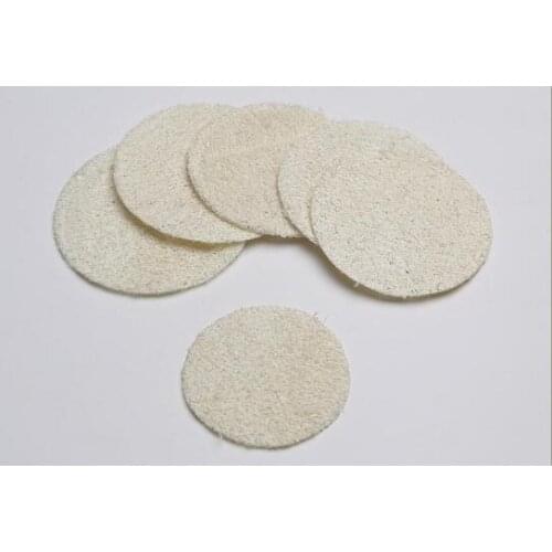 5.5cm/6cm/7cm/8cm Roud Natural Loofah Pad Face Makeup Remove Exfoliating and Dead Skin Bath Shower Loofah