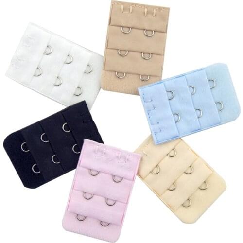 5Pcs 3 Rows 2 Hooks Bra Extenders Clasp Strap Women Bra Strap Extender Accessories AIC88