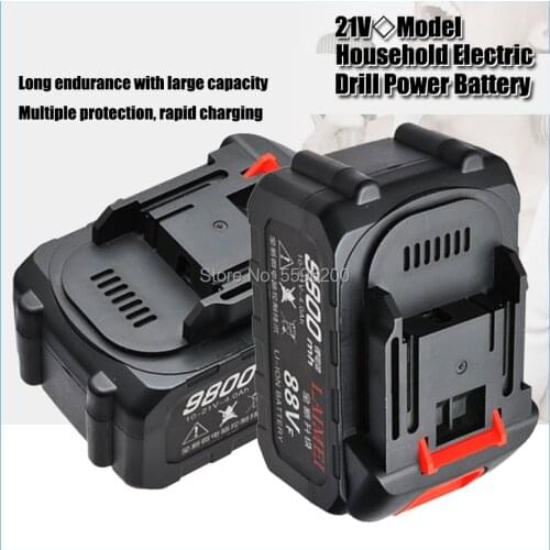 21V Lithium Battery Screwdriver Electric Drill Battery Cordless Screwdriver Charger Battery For Power Tools