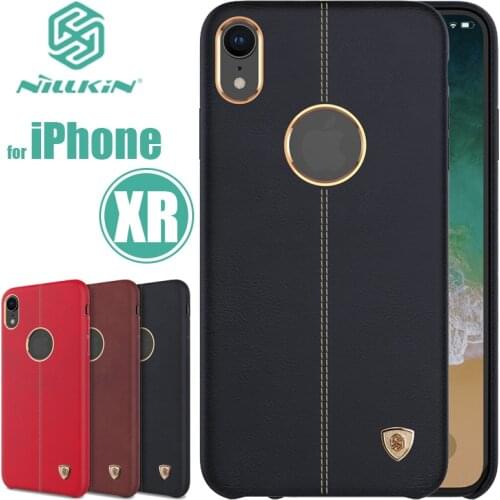 For iPhone XR Case Nillkin Englon Phone Leather Case for iPhoneXR Luxury Vintage Back Cover Capa for iPhone XR Armor Phone Case