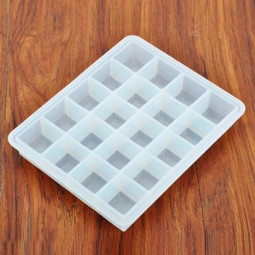 Kitchen Bar Cooking 20 Cute Ice Square Mold Freeze Silicone Moulds Cream Cube Tray Mold