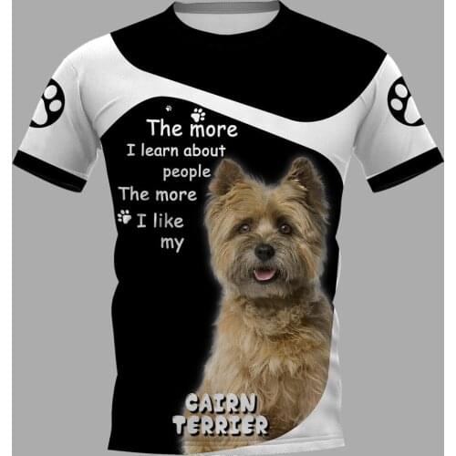 PLstar Cosmos Cairn Terrier 3D Printed t-shirt Harajuku Streetwear T shirts Hip hop Men For Women Short Sleeve style-1