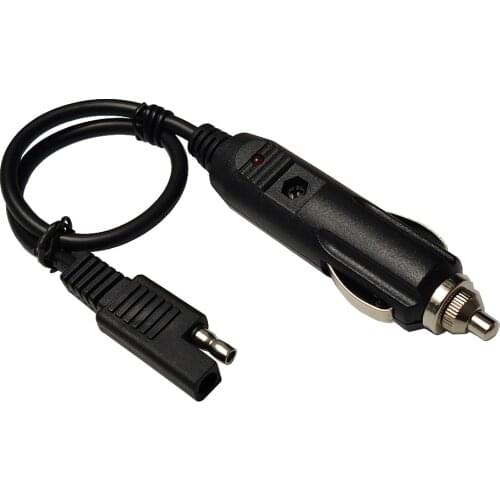 JKM SAE To Car Cigarette Lighter 18AWG For Connecting Motorcycle Battery Solar Connector Portable Battery