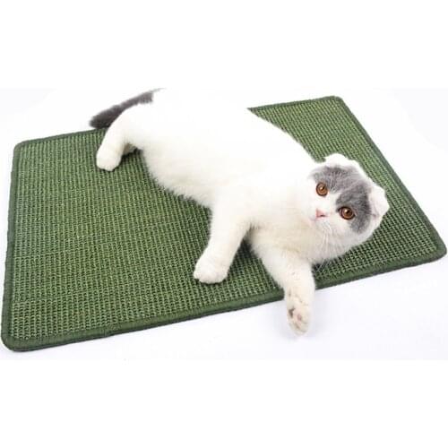 Natural Sisal Cat Scratcher for Cat Scratching Post Board Mat Toy Tower Climbing Tree Pad Cooling Litter Mat Furniture Pet