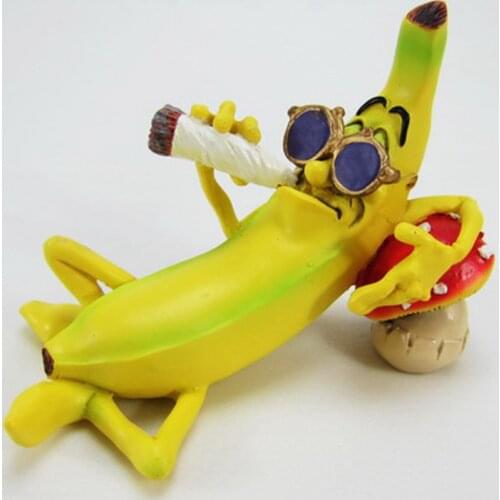 Creative Miniature Home Decoration Accessories Bar Home Decor Crafts Handmade 3D Resin Banana Model Ornaments Boyfriend Gifts