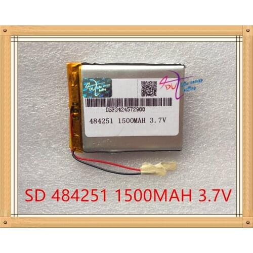 Liter energy battery 484251 3.7V lithium polymer battery 504050 1500mAh C430 GPS navigator 494251 recorder
