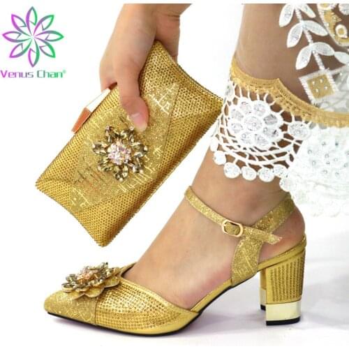 2021 New Arrivals Slingbacks Sandals Matching Hand Bag for Party Decorate with Rhinestong Shoes for Wedding