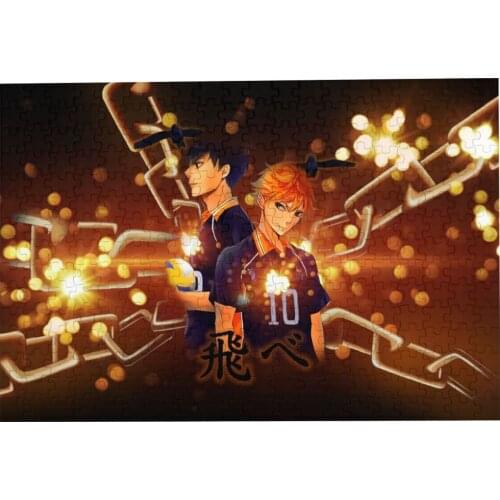 Puzzles 300 Pieces Haikyuu wooden Assembling Picture Toys for Adults Children Games Educational Toys