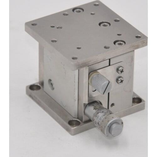 SURUGA SEIKI BS33-60A 60 * 60mm tabletop manual displacement platform lifting Z-axis precision fine-tuning sliding table stainle